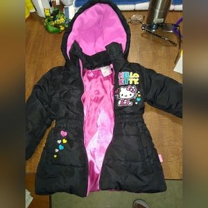 Little Girls hello kitty (sanrio)3T black  with pink trim